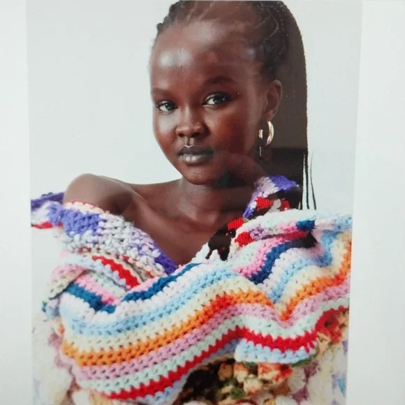 Urban renewal crochet blanket jacket - Picture 3 of 11